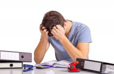 A stressed man.