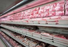 Meat department at a grocery store