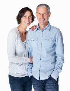 A menopausal woman with her husband.