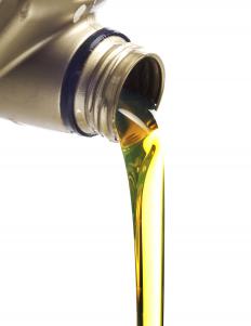 Motor oil can sometimes be recycled at a local garage.