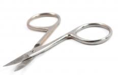 Scissors from a toenail kit.