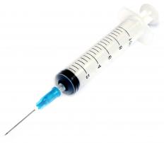 A used syringe.