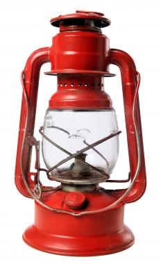 A kerosene lantern.