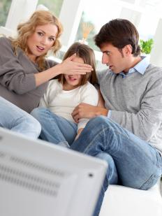 An example that illustrates the law of unintended consequences is a family wanting to spend time together watching TV coming across a scene that frightens or upsets the child, thus disrupting the intent of the evening.