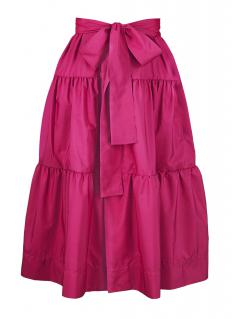 While tiered skirts are available in multiple lengths, they are all feature the same A-line cut.