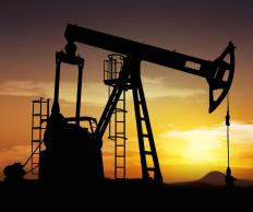 A pumpjack oil well.