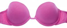 A strapless bra, which can be worn with a halter top.