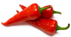 Sweet red peppers, which can be roasted and added to a relish tray.