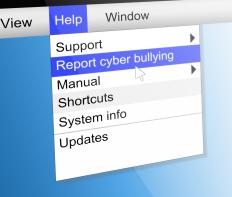 Most forums offer a reporting feature for obscene or harassing posts.
