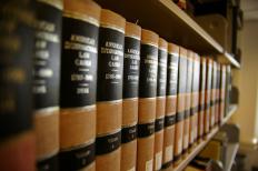 Law books.