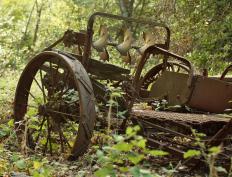 A vintage tractor.