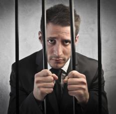 A man in jail.