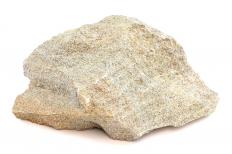 A piece of sandstone, which can be used to make decking tiles.