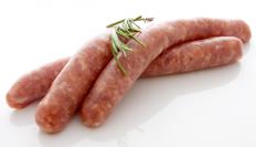 Raw sausages. 