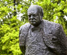Sculpture of Winston Churchill, Prime Minister of the United Kingdom from 1940 to 1945 and again from 1951 to 1955