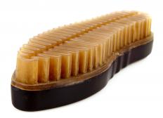 A suede brush
