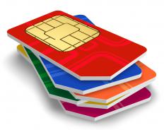 SIM cards, which are used in GSM phones.