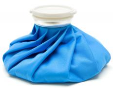 An ice pack can be used to treat toe pain.