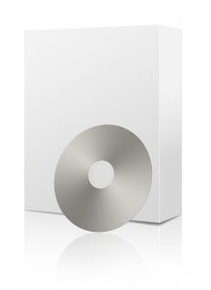 A software package with a CD.