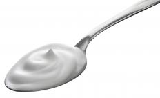 A spoonful of clotted cream.