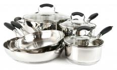 Stainless steel pots and pans