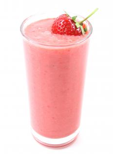 A strawberry smoothie