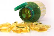 Evening primrose oil capsules.
