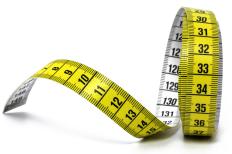 A tailor's measuring tape.