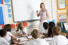 A teacher working.
