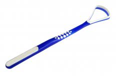 A tongue scraper, which can help with halitosis.