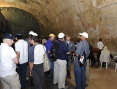Tunnel to the left of the Wailing Wall