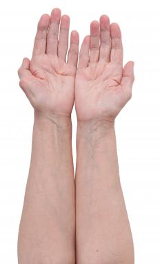 A person with fair skin.