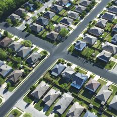 A neighborhood designed with GIS mapping software