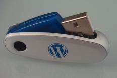 A USB drive, a type of data storage device.