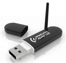 A wireless internet adapter.