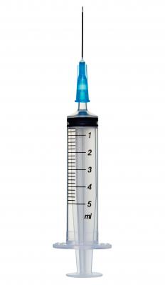 A syringe used to administer vaccines, which increase immunity.