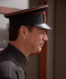 Valet wearing a uniform