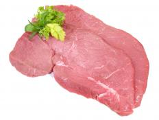 Veal steaks.