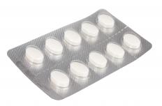 A packet of  naproxen sodium pills.