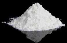 Powdered gypsum is typically used to make plaster.