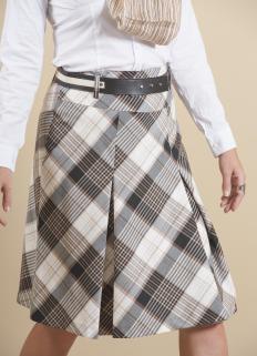 A-line skirts are a more flared version of the straight skirt.