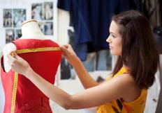 Draping usually begins by taking a basic garment and placing it over a dressmaking dummy.