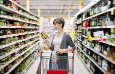 The shopping trolley is usually provided by the store and helps you carry all of your items to the check-out counter.
