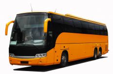 A charter bus