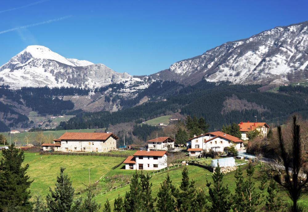 Humans have historically used the lower altitudes of valleys for settlement in mountainous regions.