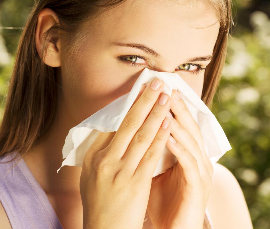 Lung lesions may develop as a result of allergies.