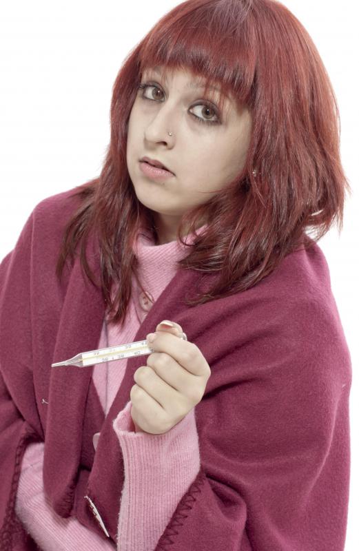 Symptoms of typhoid include high fever.