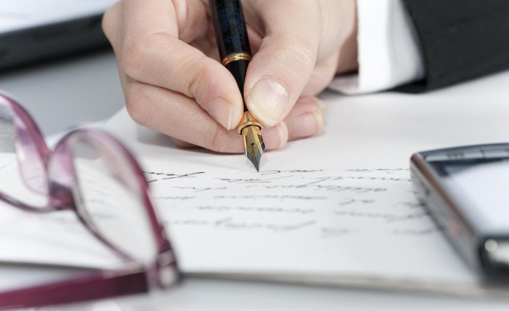 Fountain pens are filled with water-based ink.