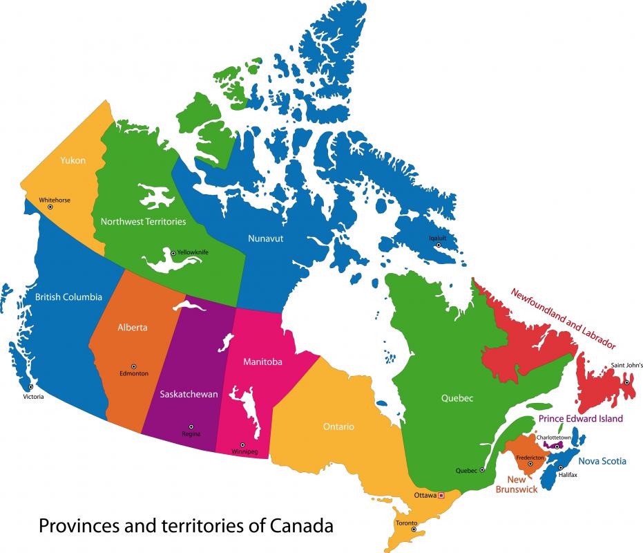 How Many Provinces does Canada Have? (with pictures)