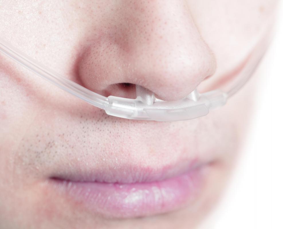 oxygen pipe in nose